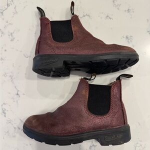 Blundstone Kids Dark Purple Shimmer Chelsea Boots | Kids Size 10
